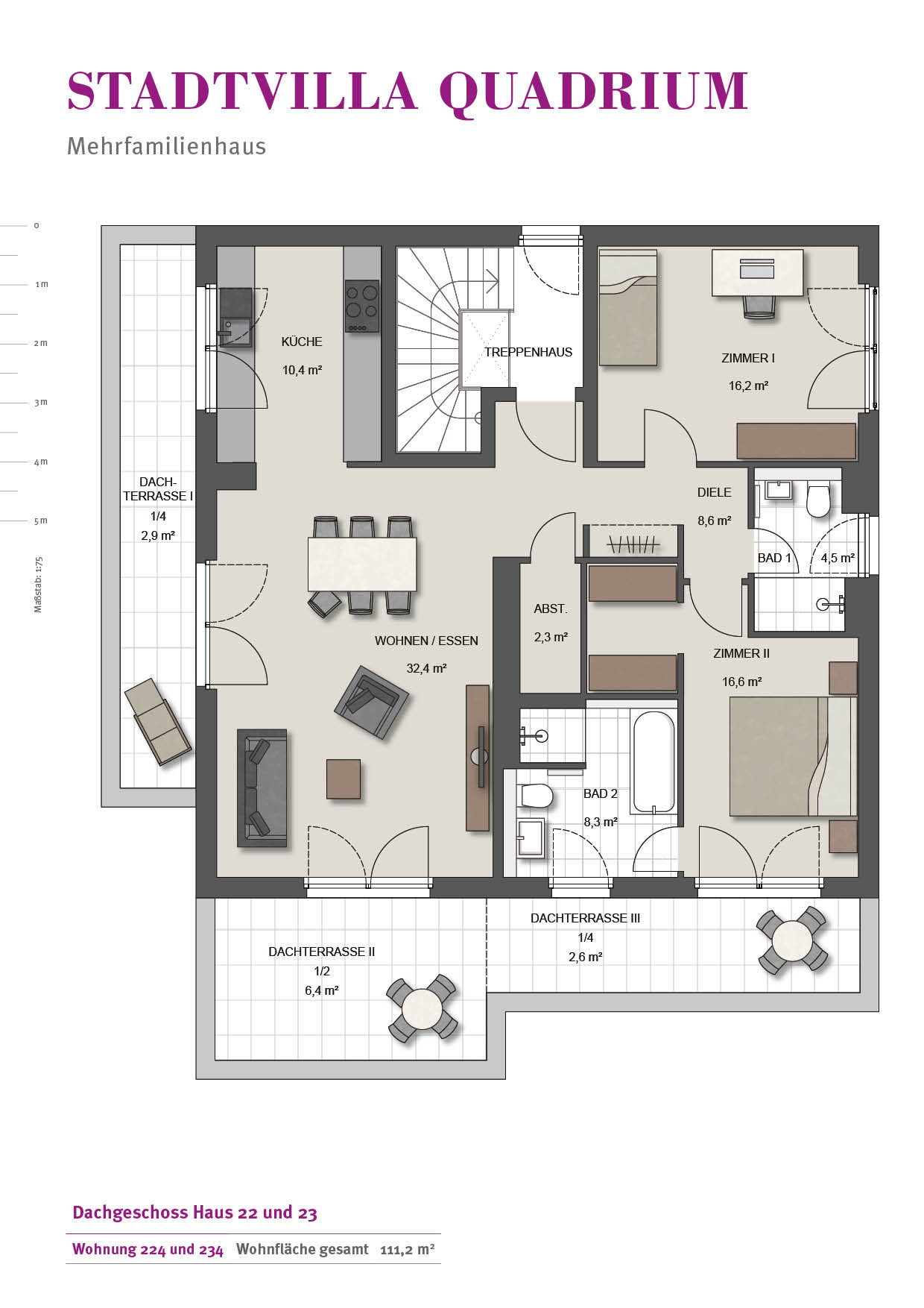 3 4 Zimmer Wohnung
 Wohnungen Wilma Immobilien GmbH