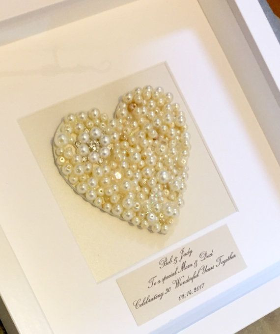 30 Hochzeitstag Geschenke Perlenhochzeit
 Ein schönes selbstgemachtes Geschenk zum 30 Hochzeitstag