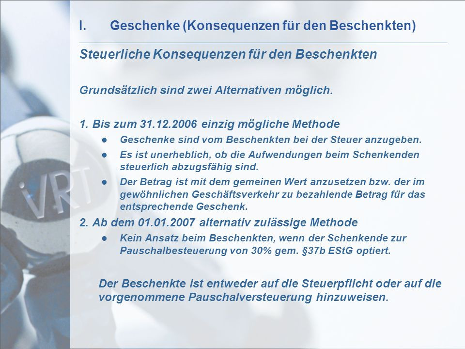 37B Estg Geschenke
 VRT Linzbach Löcherbach & Partner ppt video online