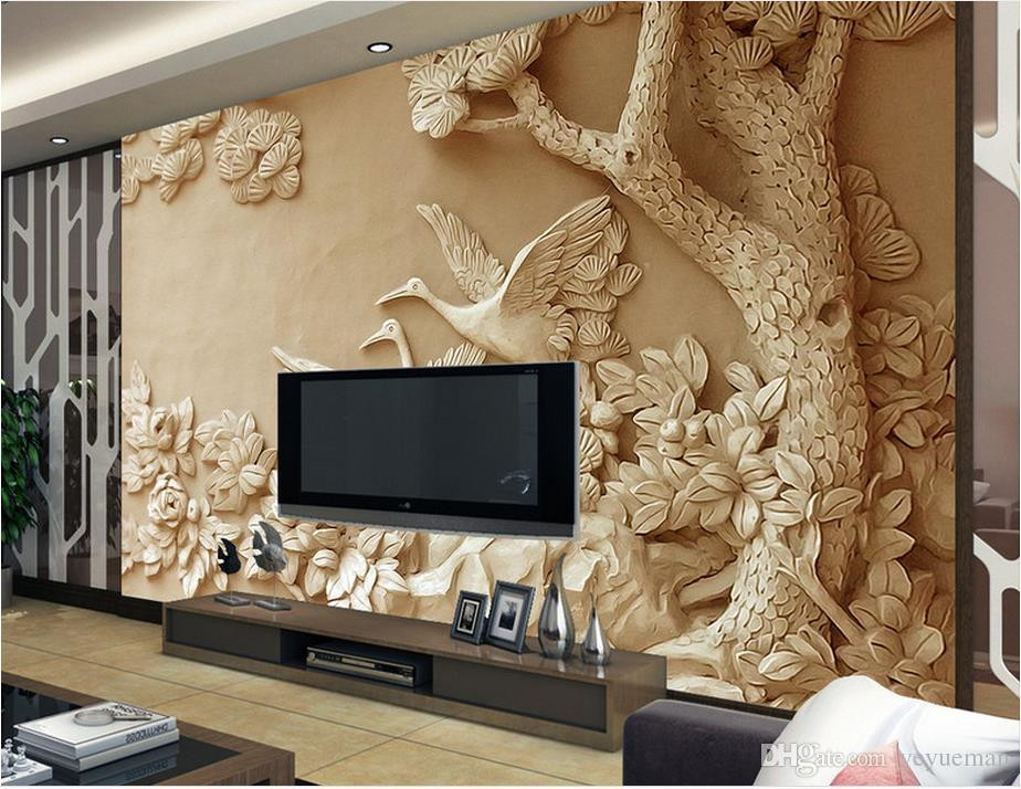 3d Tapete Wohnzimmer
 Großhandel Benutzerdefinierte 3D Tapeten Wandbilder Relief