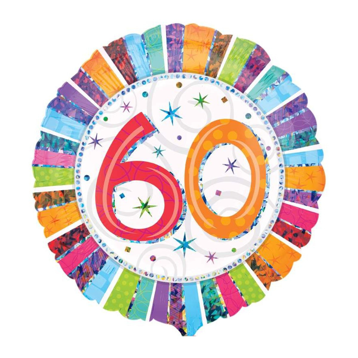 60. Geburtstag Geschenke
 Helium Luftballon „60 Geburtstag“