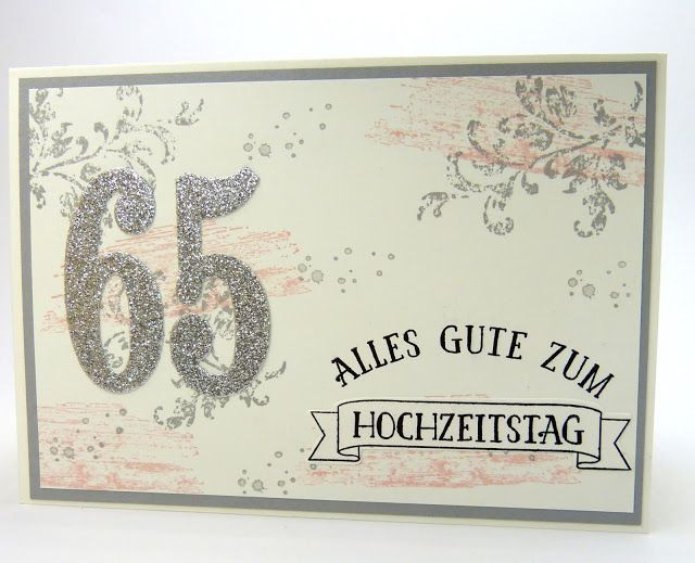 65 Hochzeitstag Eiserne Hochzeit
 Stempelitis Stampin up Eiserne Hochzeit 65 Karte