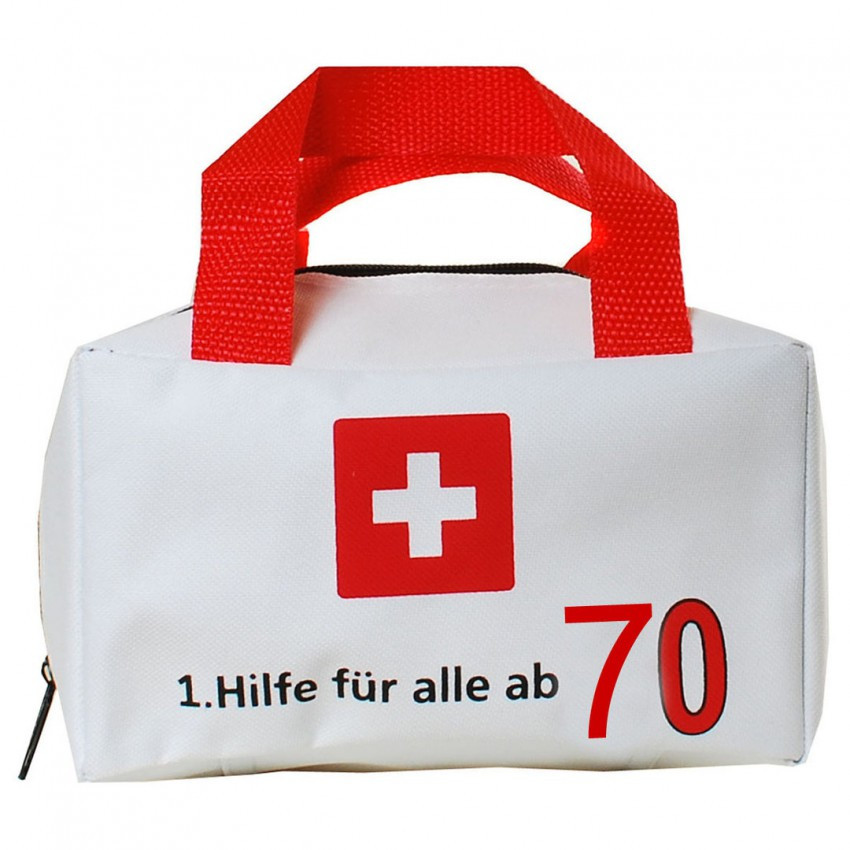 70 Geburtstag Geschenke
 1 Hilfe Tasche zum "70" Geburtstag