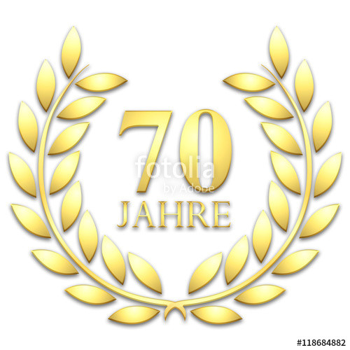 70 Jahre Hochzeit
 "Lorbeerkranz Gold 70 jahre " Stockfotos und lizenzfreie