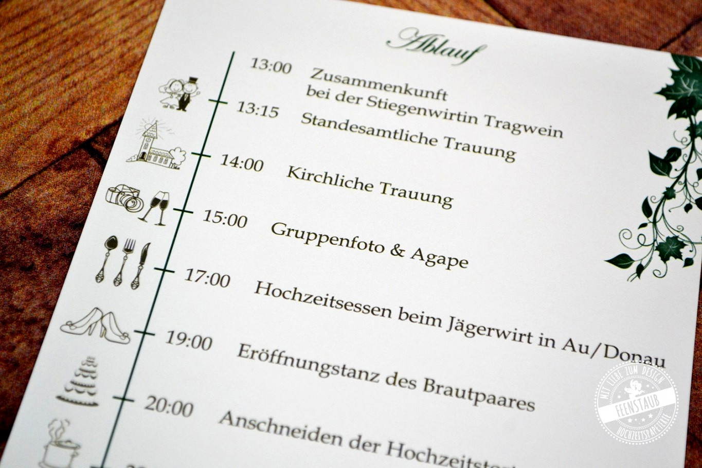 Ablaufplan Hochzeit Download
 Hochzeitsfeier Ablaufplan