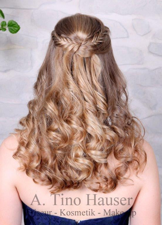 Abschlussball Frisuren Mittellange Haare
 Abschlussball Frisur Halb fen – Friseur