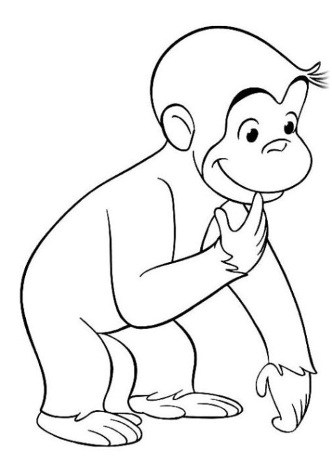 Affen Ausmalbilder
 Ausmalbilder zum Drucken Malvorlage Coco Der neugierige
