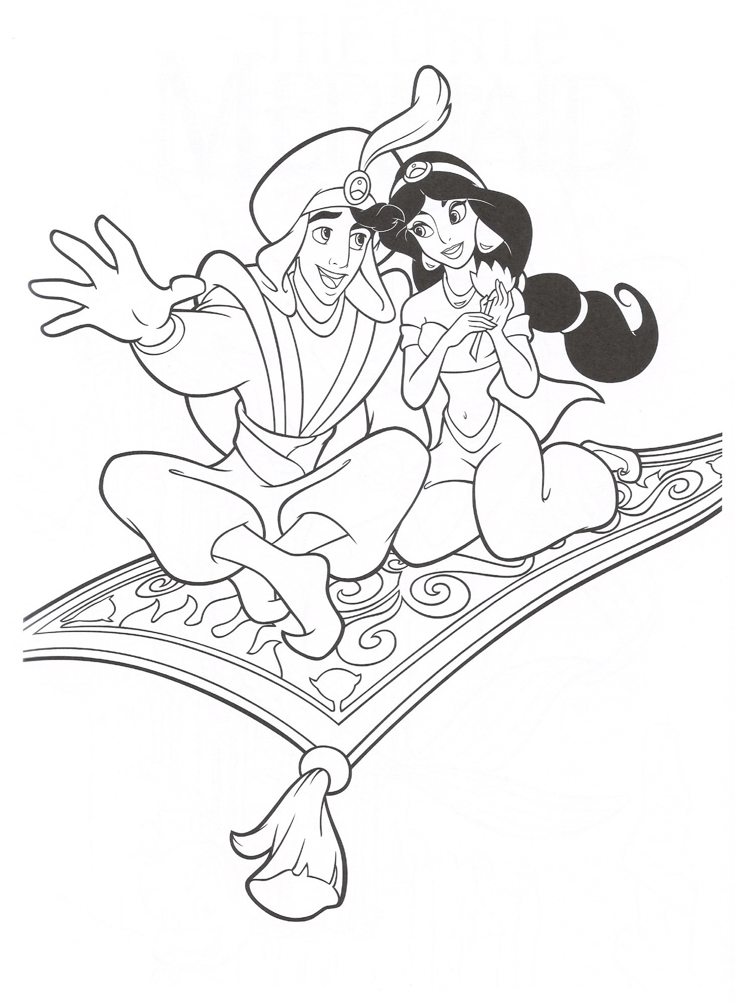 Aladdin Ausmalbilder
 Ausmalbilder für Kinder Malvorlagen und malbuch