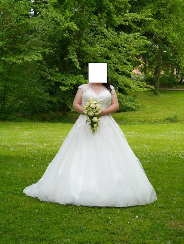 Alles Für Die Hochzeit
 Brautkleid Gr 48 Sincerity bridal 3909 Elfenbeinfarben in