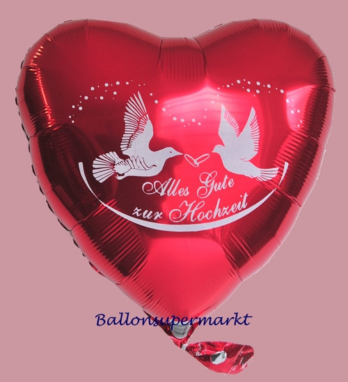 Alles Gute Zur Hochzeit Bilder
 Herzluftballon Alles Gute zur Hochzeit mit Helium