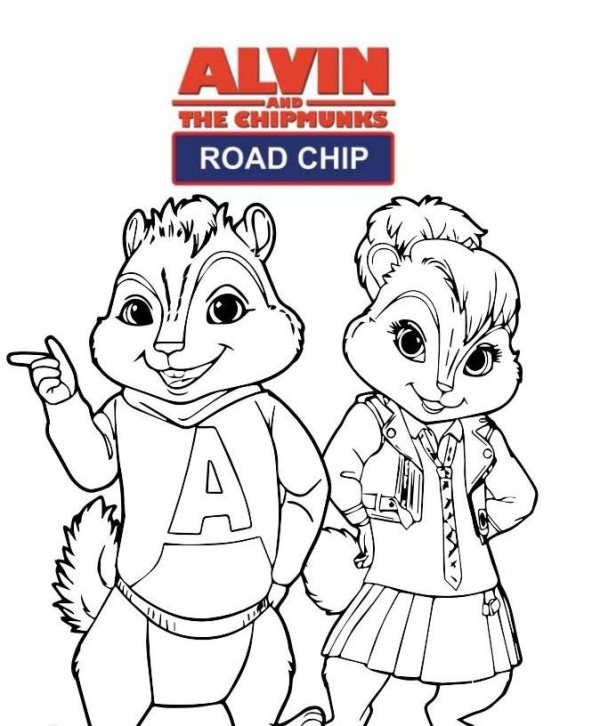 Alvin Und Die Chipmunks Ausmalbilder
 Alvin und chipmunks road chip Ausmalbilder