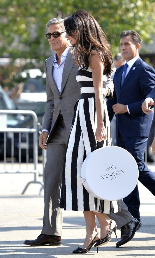 Amal Clooney Hochzeit
 Promi Hochzeit Clooney und Alamuddin sind in Venedig