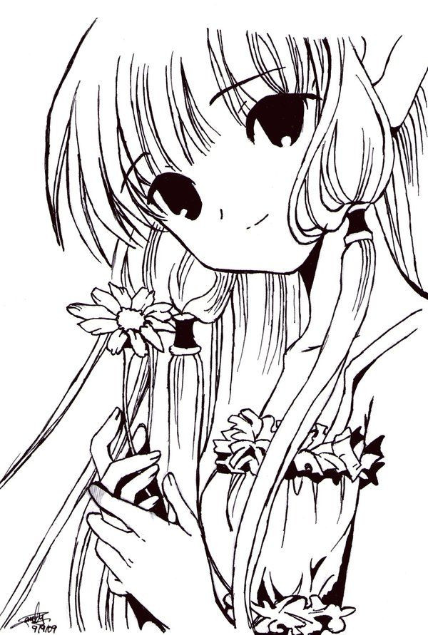 Anime Ausmalbilder Chibi
 Chobits Clamp Ausmalbilder