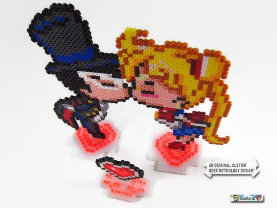 Anime Hochzeit
 Sailor Moon Tuxedo Mask Anime Pixel Art Hochzeit von