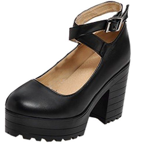 Anime Hochzeit
 Partiss Damen Gothic Lolita College Wedge Shoes High top