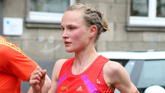 Anna Hahner Hochzeit
 Marathon Hoffnung Anna Hahner läuft in Berlin Mann mit