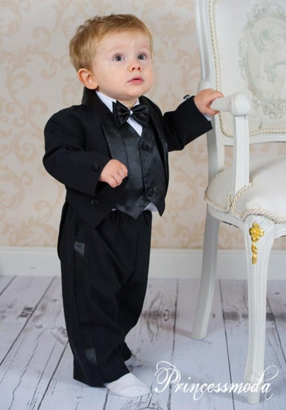 Anzug Baby Hochzeit
 BENNY Exceptional Baby in black tuxedo Princessmoda