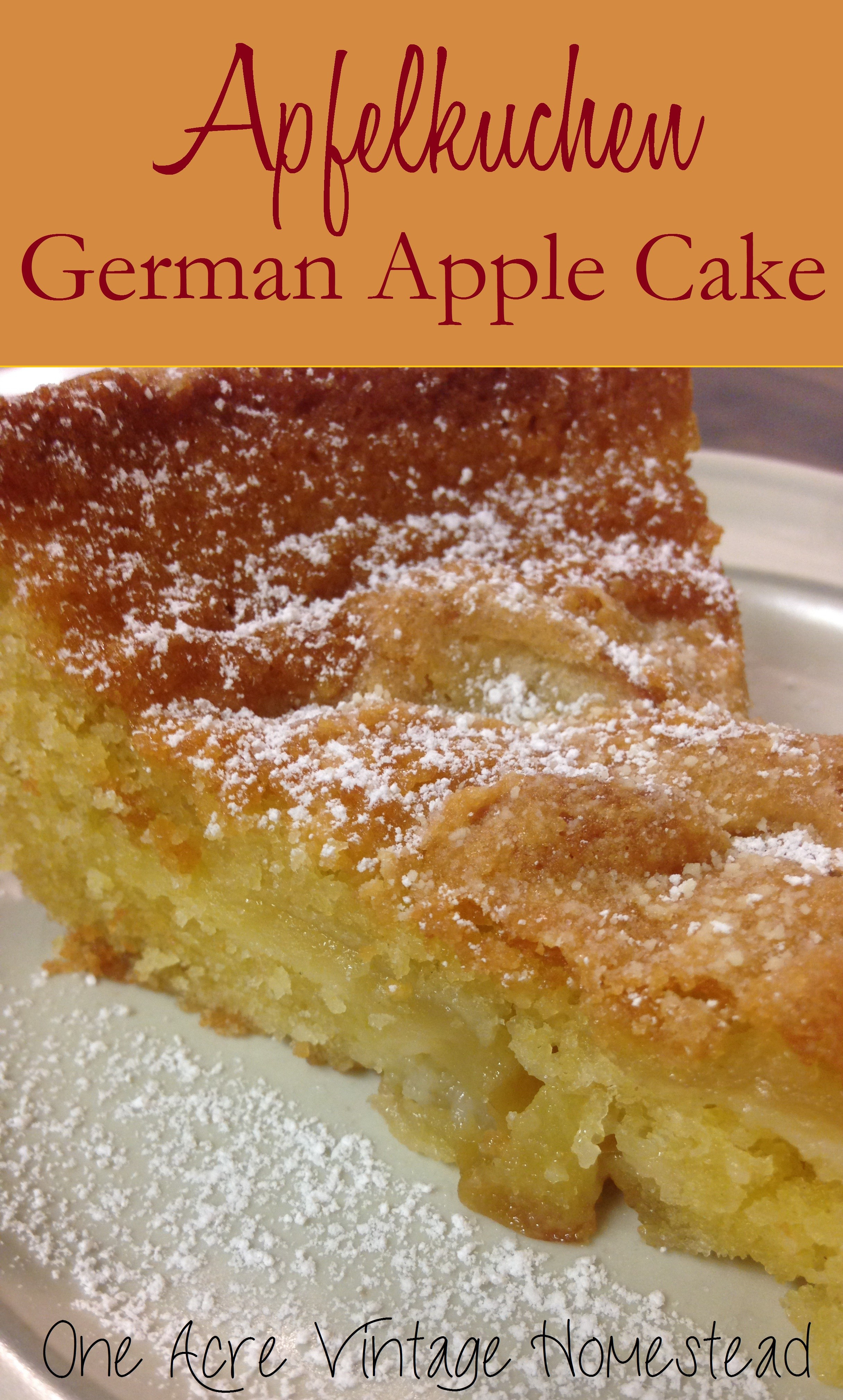 Apfel Kuchen
 Apfelkuchen German Apple Cake ⋆ e Acre Vintage