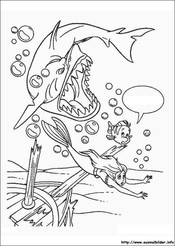 Arielle Die Meerjungfrau Ausmalbilder
 Arielle Meerjungfrau malvorlagen