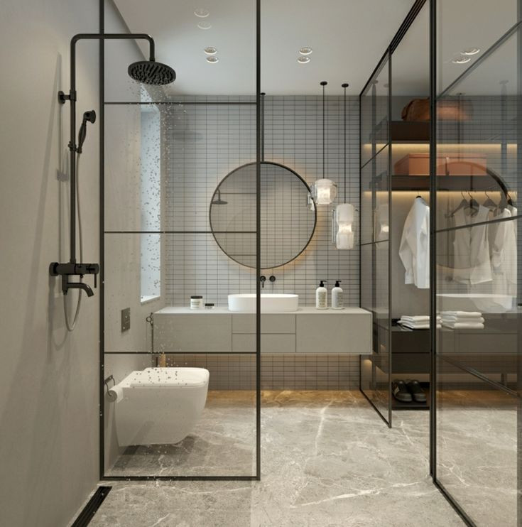 Armaturen Badezimmer
 wandgestaltung fliesen begehbarer schrank glas stahl