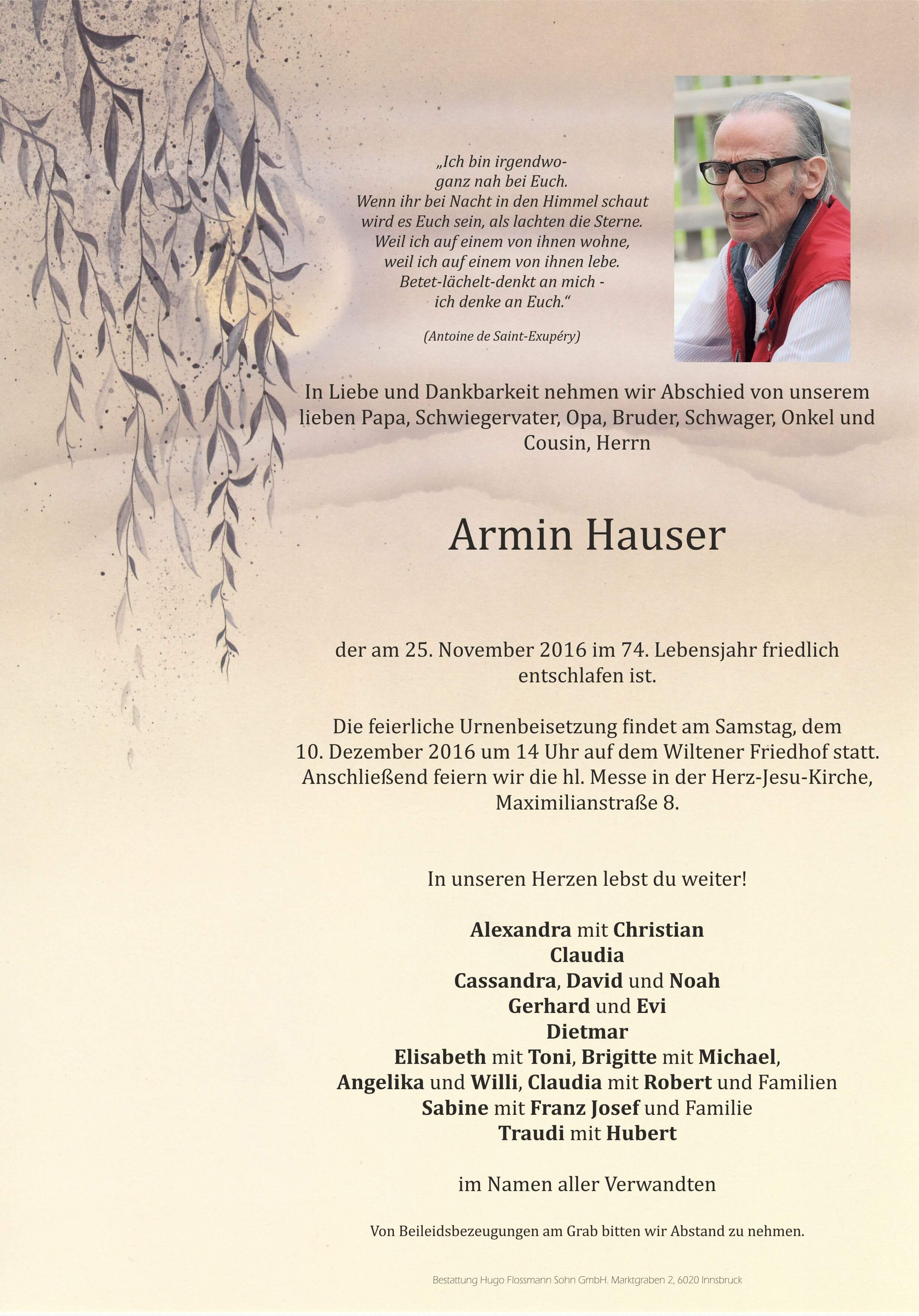 Armin Hauser
 Armin Hauser