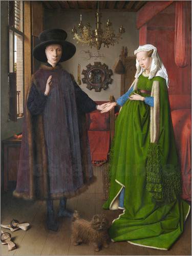 Arnolfini-Hochzeit
 Jan van Eyck Arnolfini Hochzeit Poster online bestellen