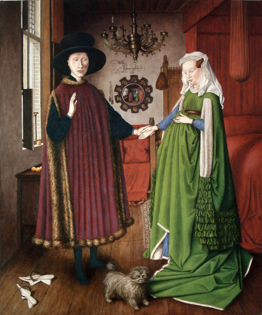 Arnolfini Hochzeit
 styl szyk elegancja Wizyta w National Gallery