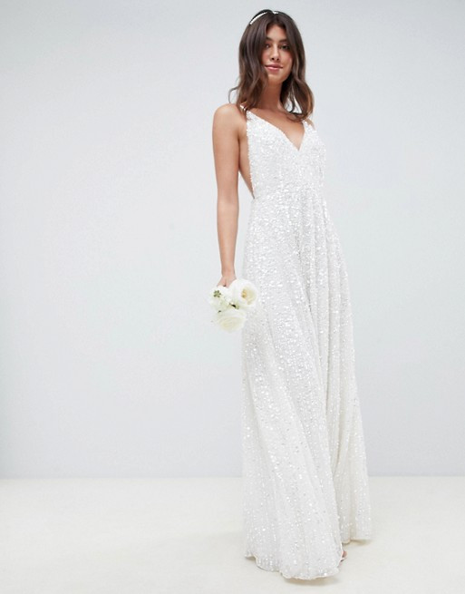 Asos Hochzeitskleid
 ASOS EDITION – Hochzeitskleid mit Camisole Trägern und