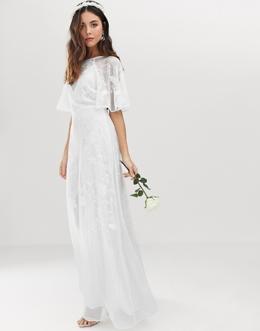 Asos Hochzeitskleid
 ASOS EDITION – Hochzeitskleid mit ausgestellten Ärmeln und