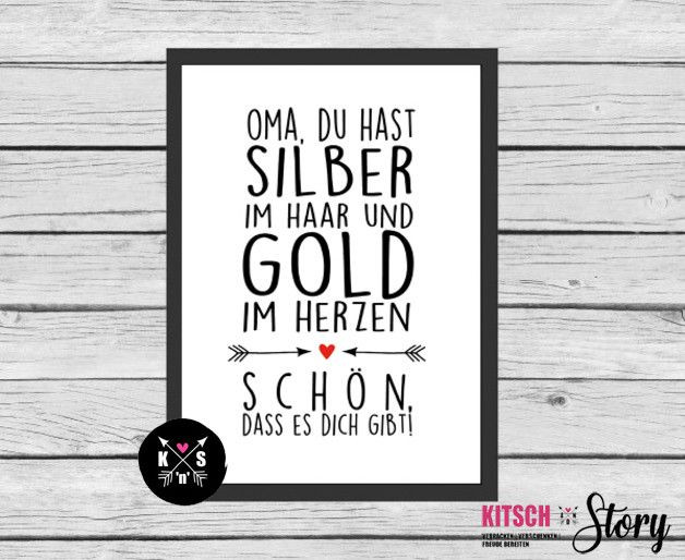 Aufmunternde Geschenke
 Digitaldruck ★ Poster ★ Oma Opa ★ Geschenk ★ ein