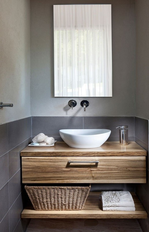 Aufsatzwaschbecken Mit Unterschrank
 Waschtisch Holz Aufsatzwaschbecken Unterschrank Regal – Bad Ok