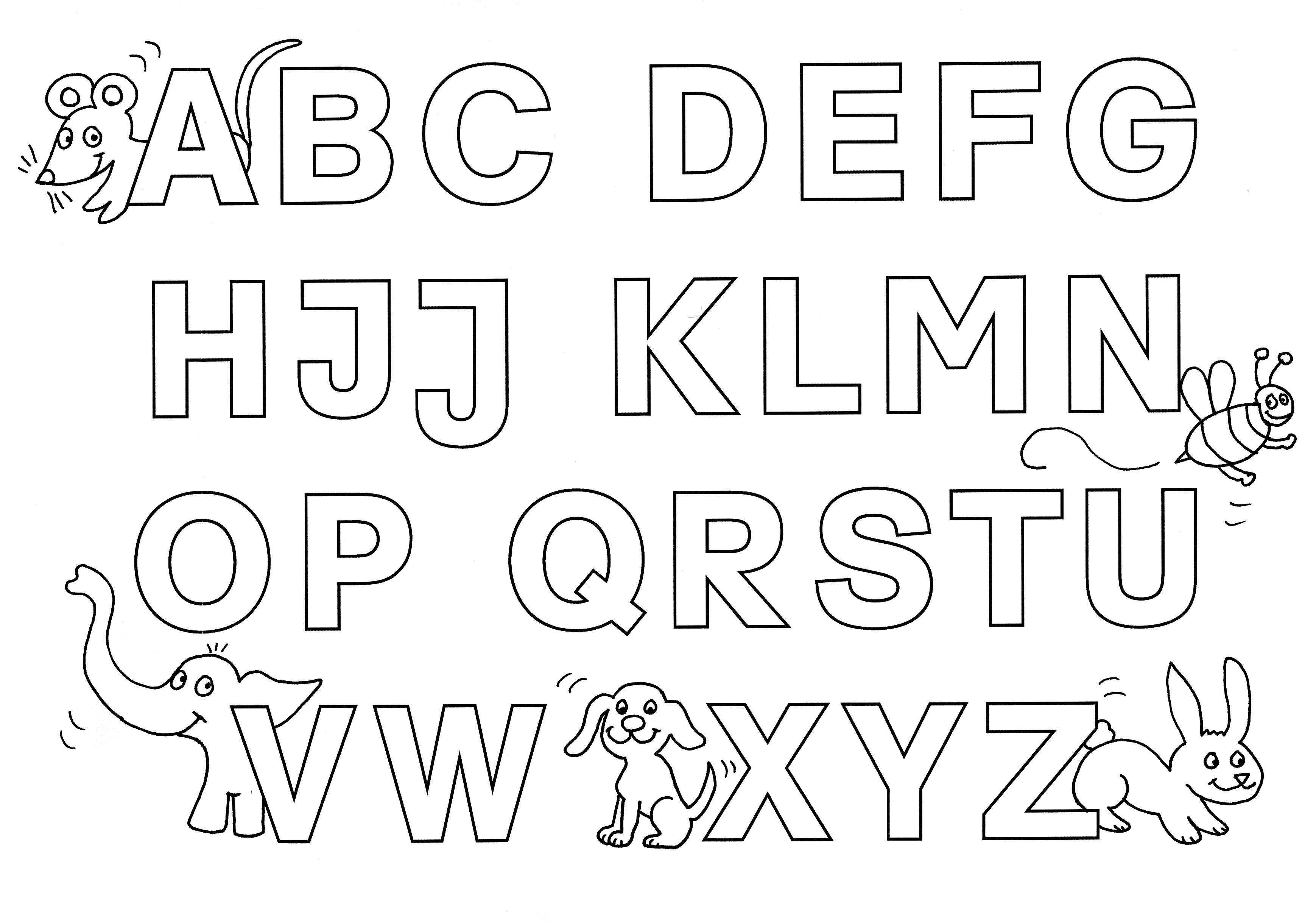 Ausmalbilder Abc
 Ausmalbild Buchstaben lernen Buchstaben lernen Alphabet
