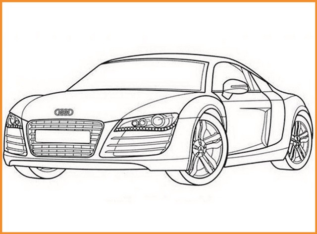 Ausmalbilder Audi R8
 Ausmalen Audi bild ausmalen