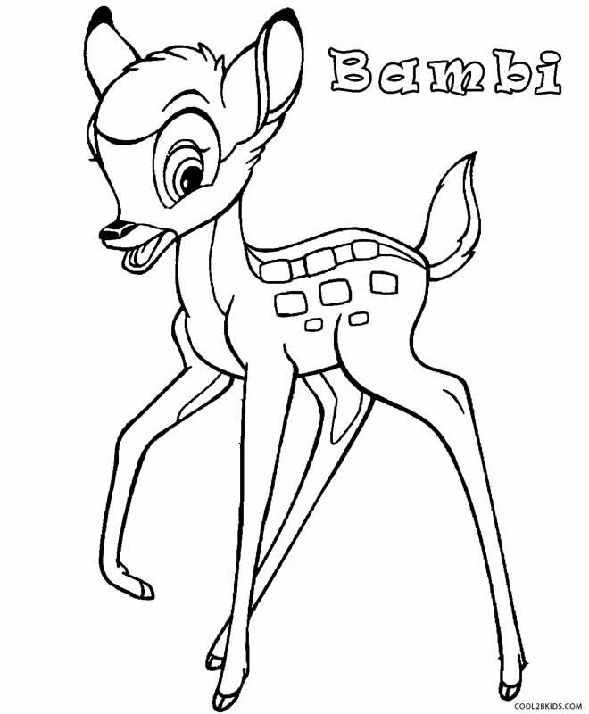 Ausmalbilder Bambi
 Malvorlagen fur kinder Ausmalbilder Bambi kostenlos