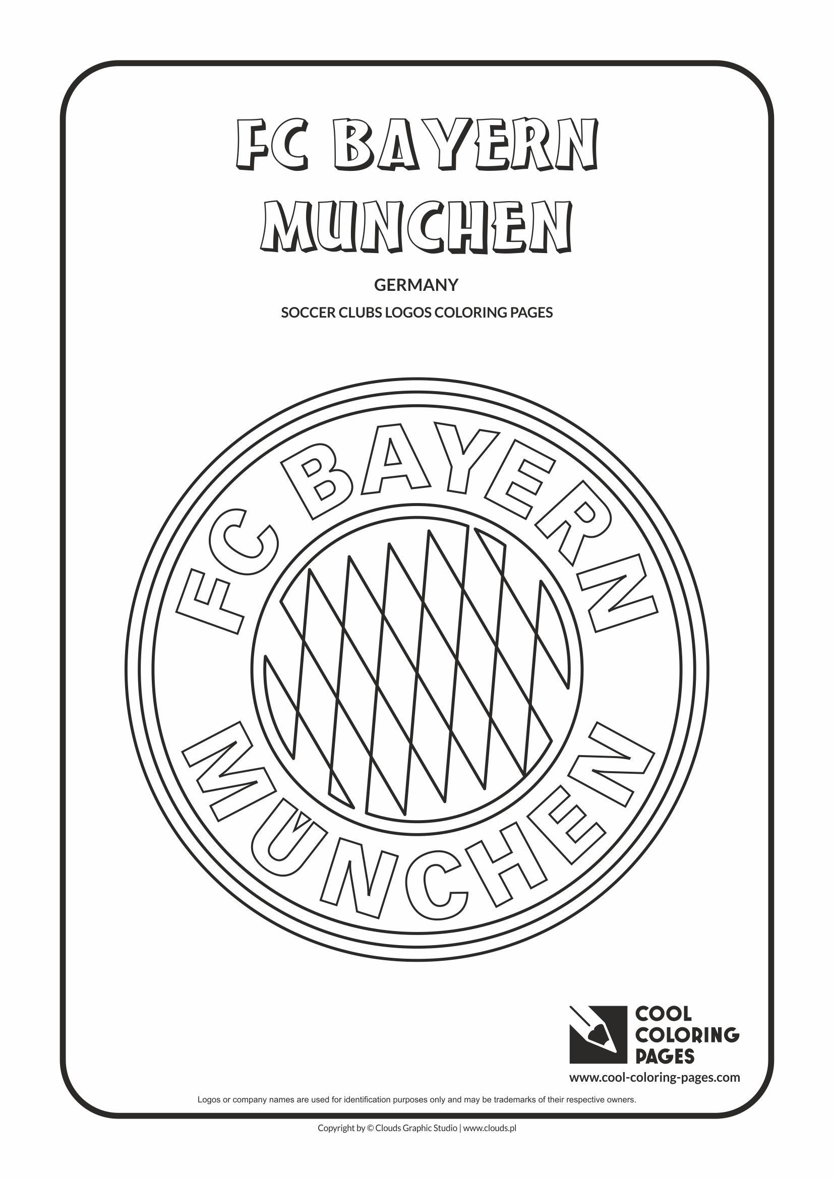 Ausmalbilder Bayern München
 Cool Coloring Pages Soccer Club Logos FC Bayern