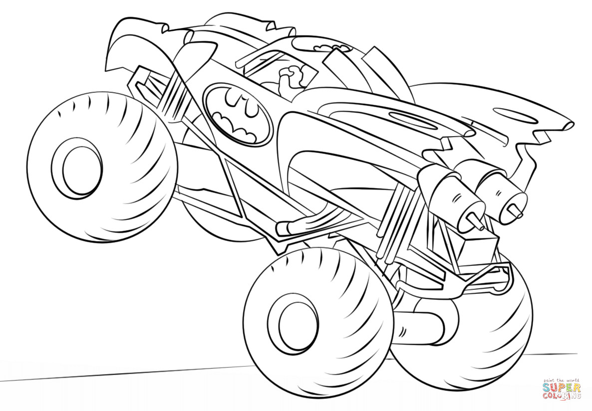 Ausmalbilder Blaze
 Batman Monster Truck coloring page