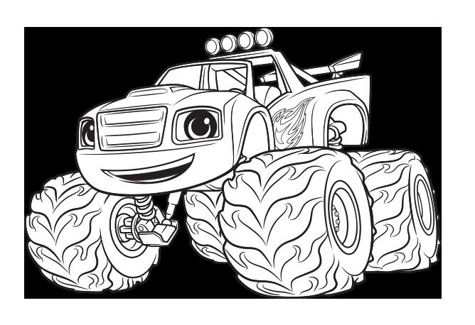 Ausmalbilder Blaze
 Monster Machine Coloring Pages Blaze