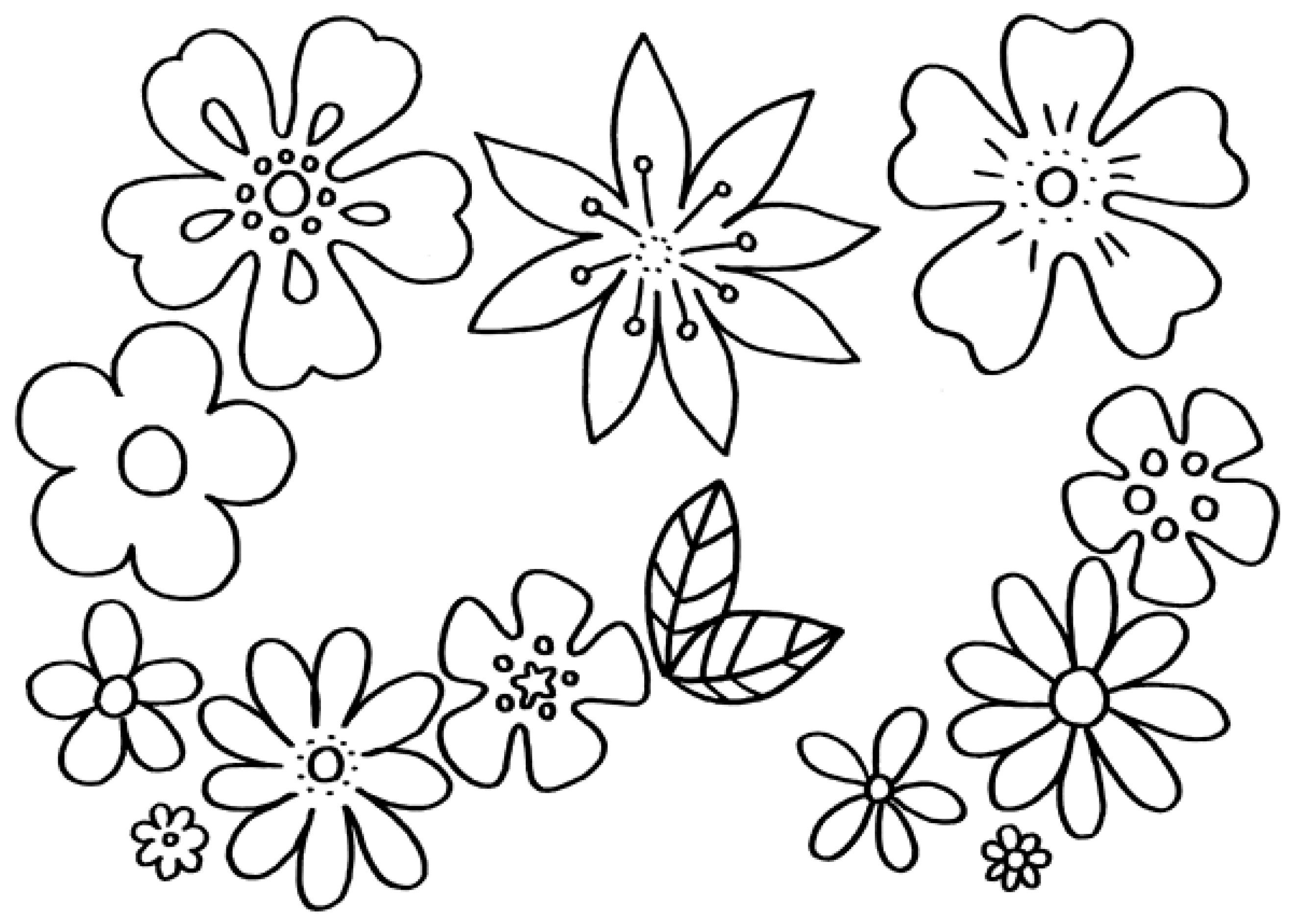 Ausmalbilder Blumen Und Schmetterlinge
 Malvorlagen Blumen kostenlose Ausmalbilder