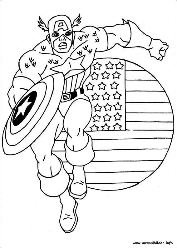 Ausmalbilder Captain America
 Captain America malvorlagen
