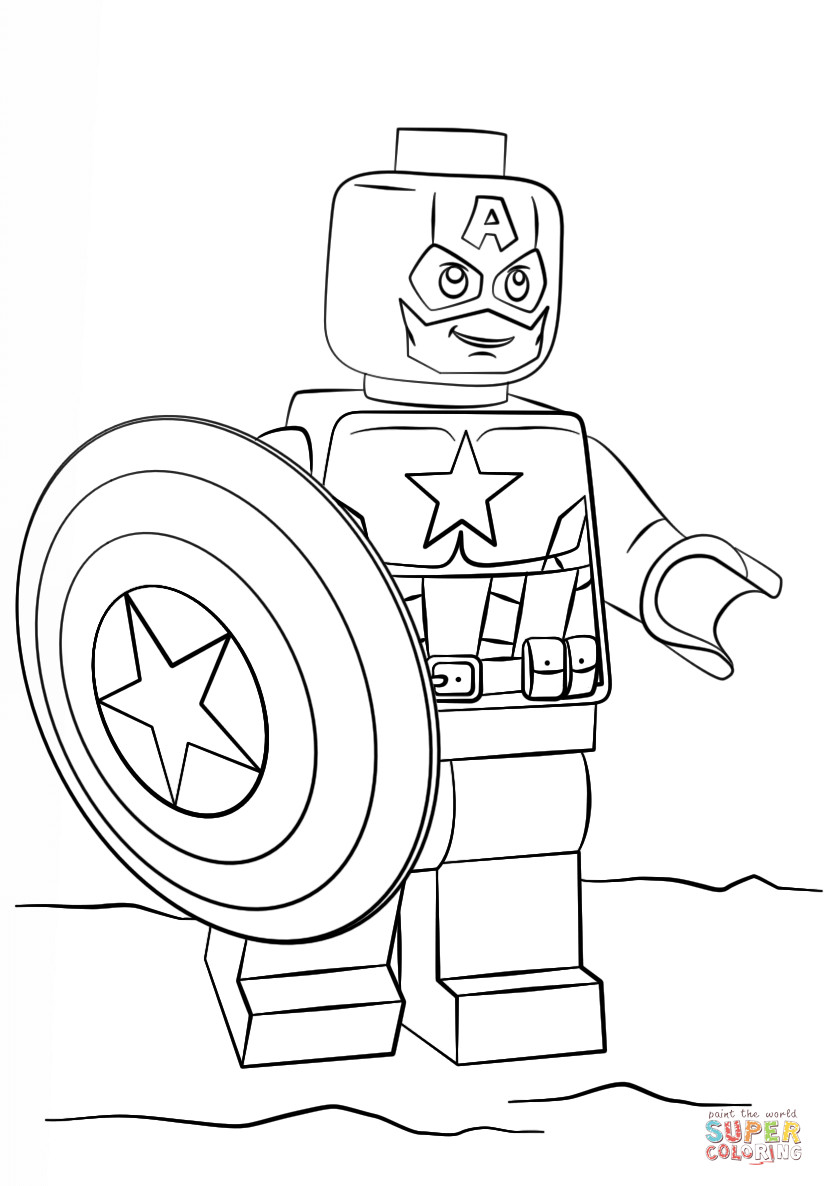 Ausmalbilder Captain America
 Ausmalbild Lego Captain America