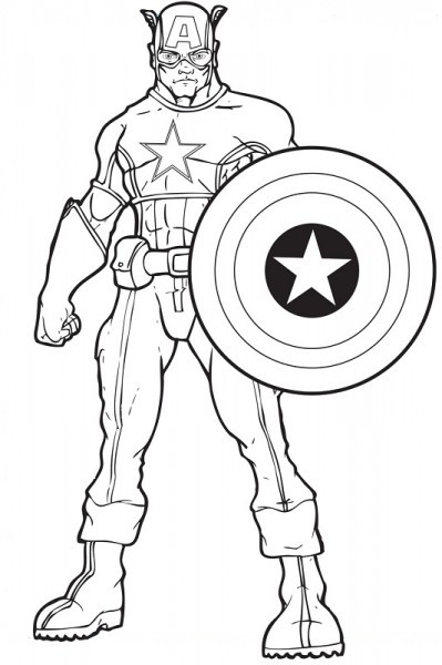 Ausmalbilder Captain America
 Ausmalbilder Captain America Malvorlagentv