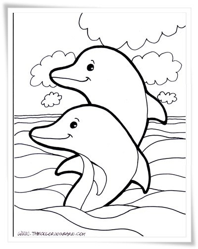 Ausmalbilder Delfine Zum Ausdrucken
 malvorlagen delfine und wassertiere ausmalbilder – MalVor