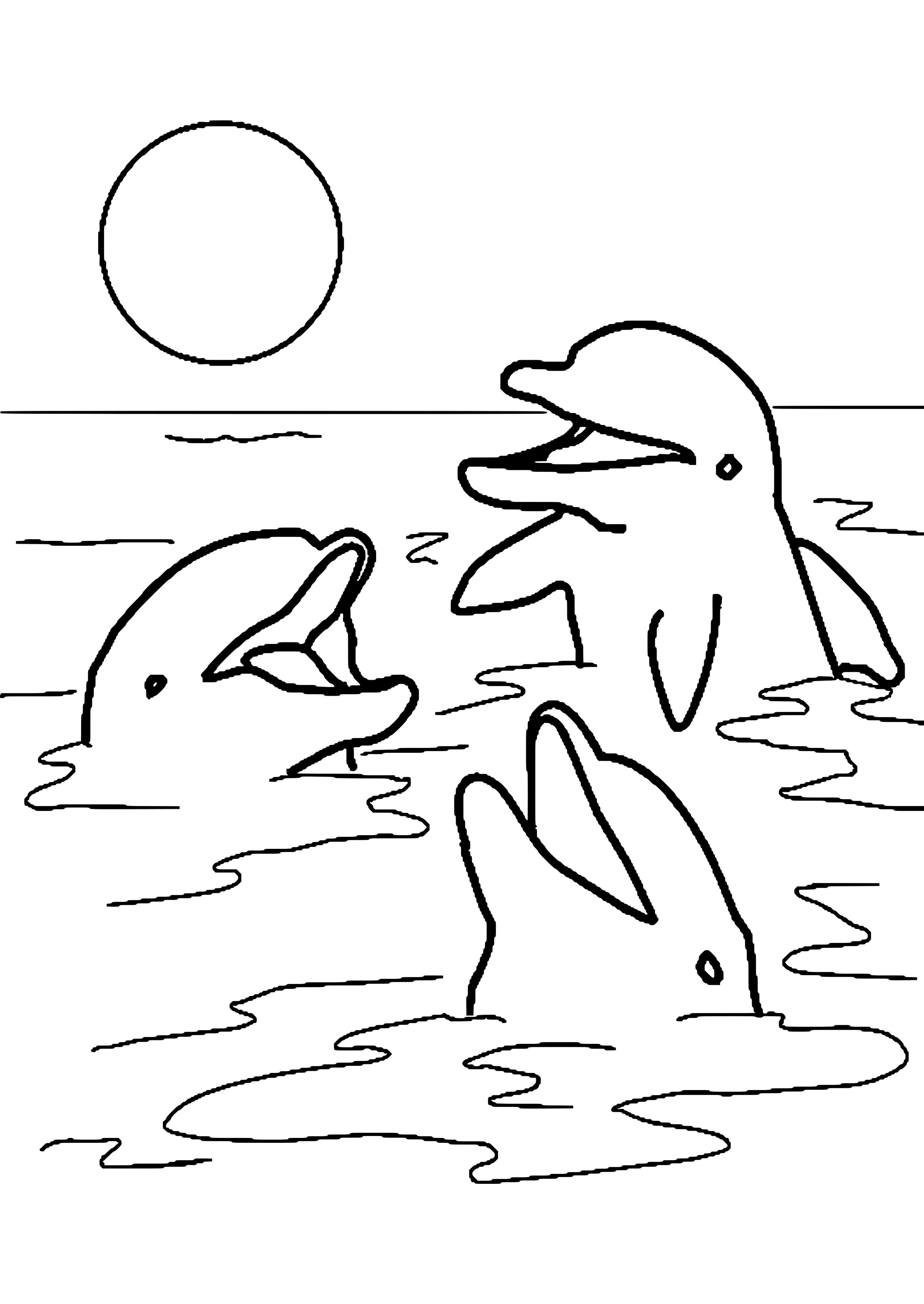 Ausmalbilder Delfine Zum Ausdrucken
 Malvorlagen Delfine Meerjungfrau Zum Drucken verwandt mit