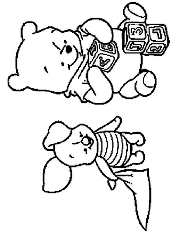 Ausmalbilder Disney Baby
 Ausmalbilder kostenlos Winnie Pooh Baby 4