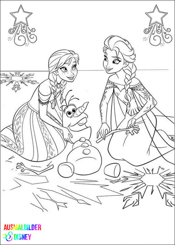 Ausmalbilder Disney
 Ausmalbilder Disney Frozen Wihnachten – Ausmalbilder