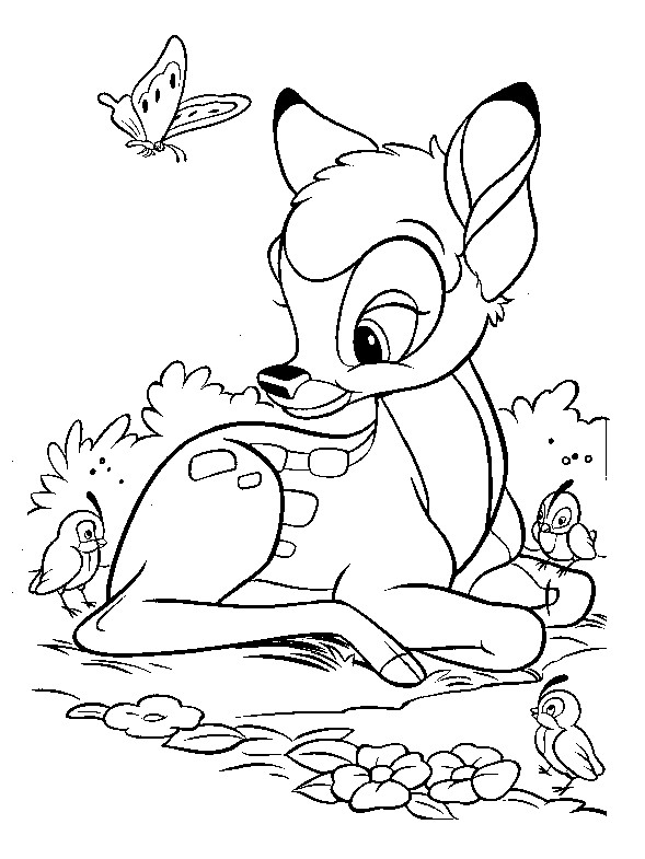 Ausmalbilder Disney
 Bambi Malvorlagen DisneyMalvorlagen