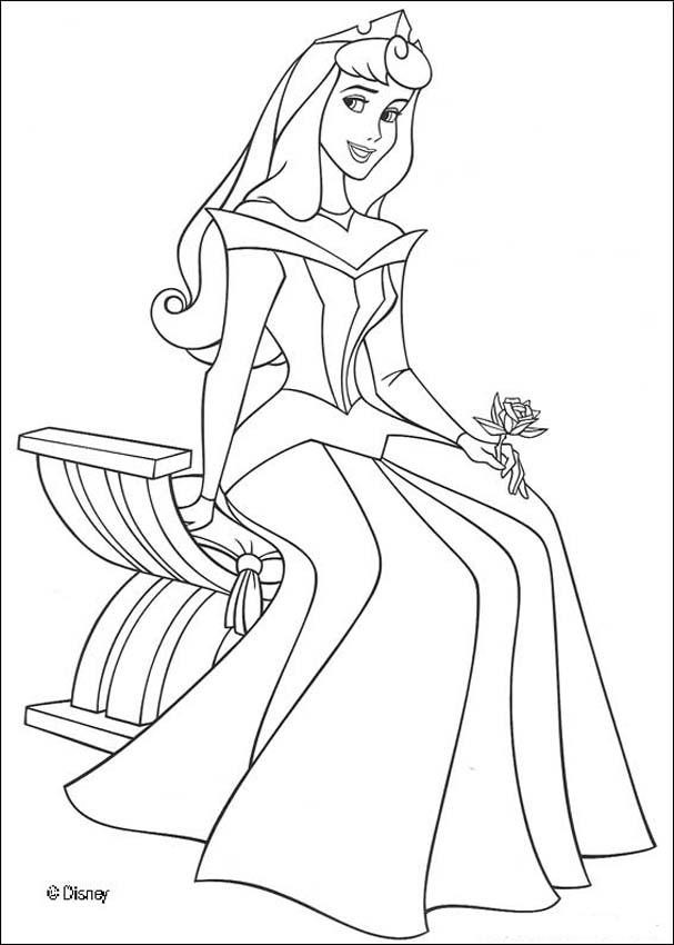 Ausmalbilder Disney Prinzessinnen Dornröschen
 Prinzessin aurora zum ausmalen de hellokids