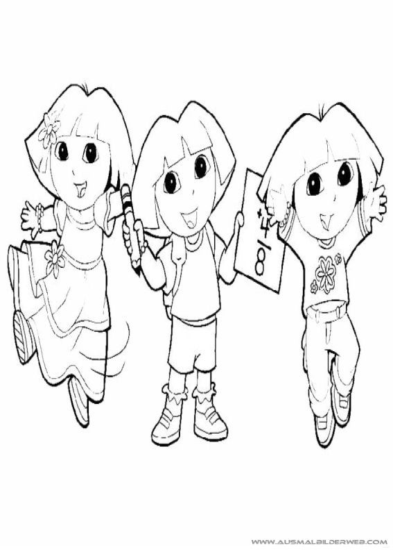 Ausmalbilder Dora
 67 best Nick Jr Coloring Pages images on Pinterest