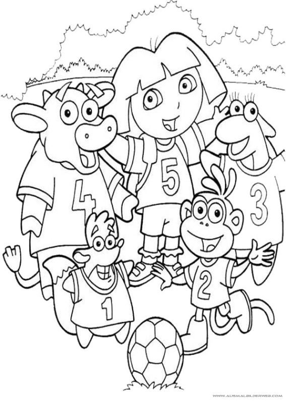 Ausmalbilder Dora
 67 best images about Nick Jr Coloring Pages on Pinterest