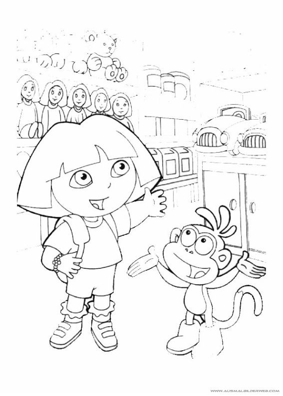 Ausmalbilder Dora
 67 best images about Nick Jr Coloring Pages on Pinterest